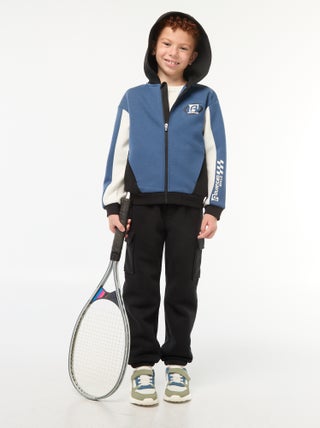 Jogging-en-molleton-uni-multi-poches-noir