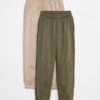 lot-2-pantalons-joggings-en-molleton-kaki