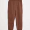 lot-2-pantalons-joggings-en-molleton-marron