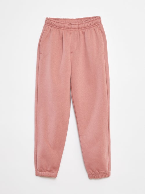 lot-2-pantalons-joggings-en-molleton-rose