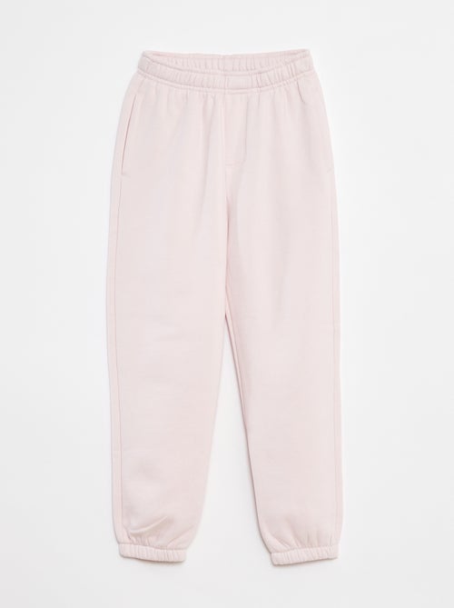 lot-2-pantalons-joggings-en-molleton-rose