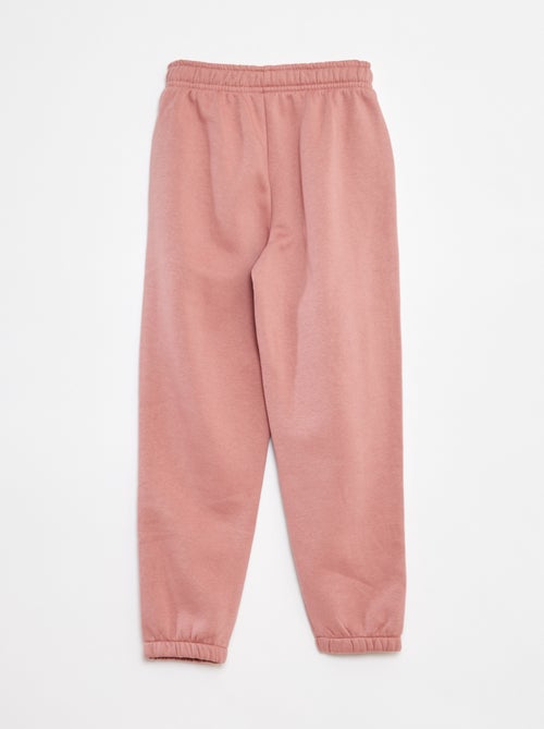 lot-2-pantalons-joggings-en-molleton-rose