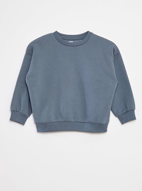 lot-de-2-sweats-unis-en-molleton-bleu