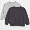 lot-de-2-sweats-unis-en-molleton-gris