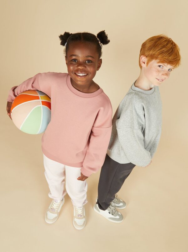 lot-de-2-sweats-unis-en-molleton-rose