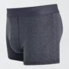 lot de 3 boxers unis gris fonce