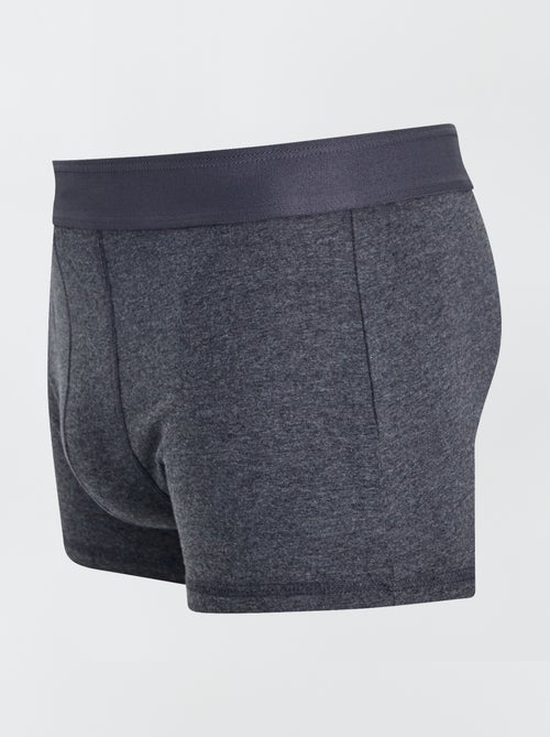 lot de 3 boxers unis gris fonce