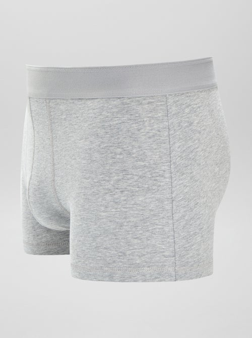 lot de 3 boxers unis gris fonce