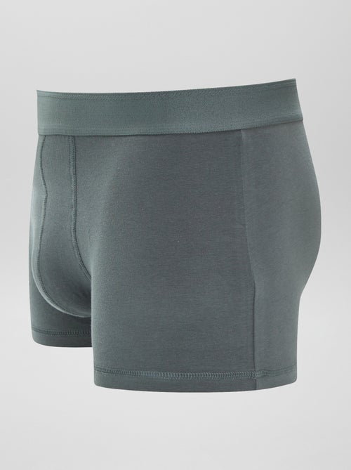 lot de 3 boxers unis gris fonce