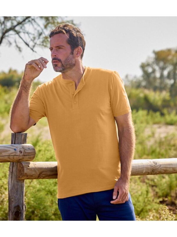 lot de 3 tee shirts col boutonnes