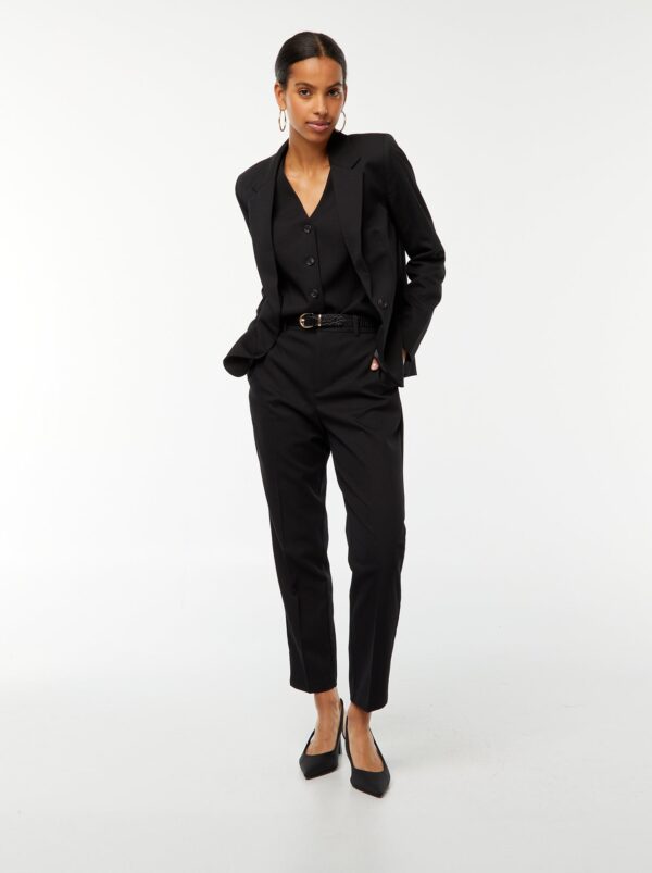 pantalon-cigarette-uni-avec-2-poches-noir