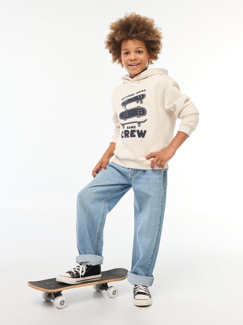 sweat-a-capuche-en-molleton-beige