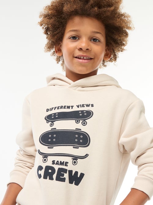 sweat-a-capuche-en-molleton-beige