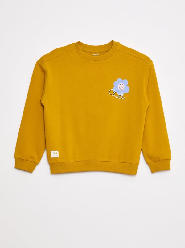 sweat-a-col-rond-grafik-edition-jaune