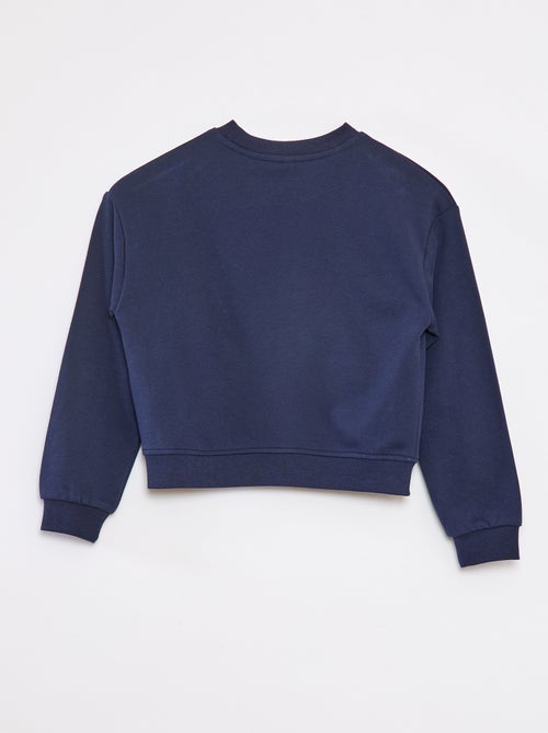 sweat-coupe-courte-stitch-bleu-marine