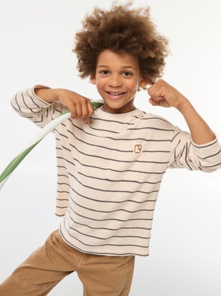 t-shirt-en-maille-a-rayures-beige-dvc92_2_hd1 t-shirt-en-maille-a-rayures-beige